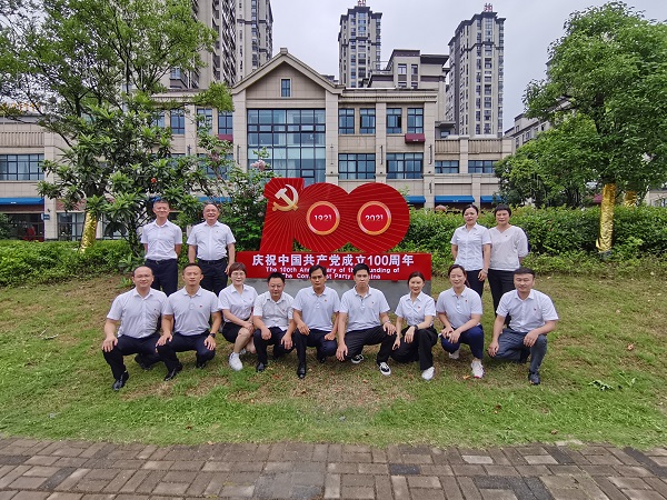 徽盐地产集团德阳项目党支部进行沉温入党誓词暨新党员宣誓活动