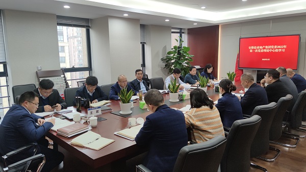 王思军出席安徽AGGAME地产集团党委理论中心组2022年第一次集体进建